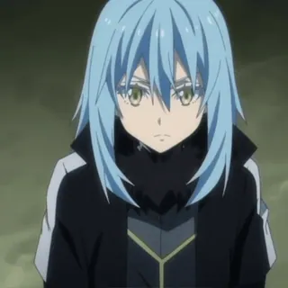 💧 2a61a38a Rimuru Tempest That Time I Got Reincarnated as a Slime Anime, Rimuru, Tempest, Slime, Isekai, Fantaisie, Personnage telegram sticker