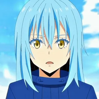 💧 34576b50 Rimuru Tempest That Time I Got Reincarnated as a Slime Anime, Rimuru Tempest, Slime, Isekai, Fantasy, Personnage telegram sticker
