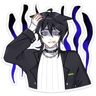 😨 4c5ab451 Anime, Manga, Personaje, Emo, Gótico, Pegatina whatsapp sticker