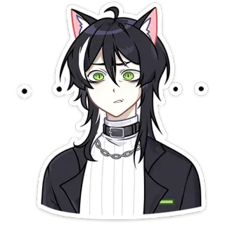 🫤 81d68dfc Anime, Gato, Neko, Sticker, Kawaii whatsapp sticker