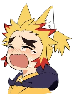 ✨ 1b875a98 애니메이션, 만화, 울음, 슬픈, 귀여운, 캐릭터 telegram sticker