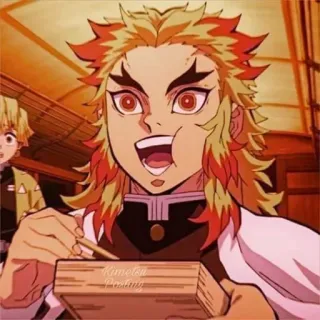 Rengoku @SongOfNatural whatsapp stickers