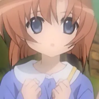 🔪 8b1d1a94 Rena Ryuugu Higurashi When They Cry anime, girl, cute, rena ryuugu, higurashi when they cry whatsapp sticker