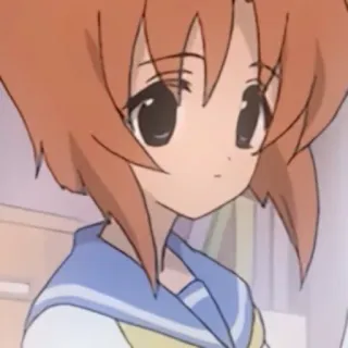 🦴 9ba7acc9 anime, cartoon, girl, cute, school uniform whatsapp sticker