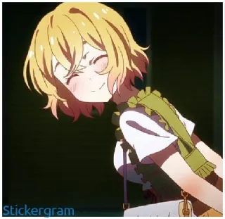 😊 300e092a Stickergram аниме, персонаж, девушка, милая, манга whatsapp sticker