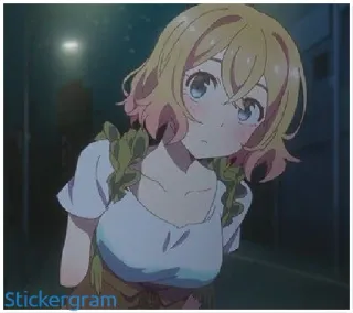 🧐 4d05a925 Аниме, Мультфильм, Девушка, Персонаж whatsapp sticker