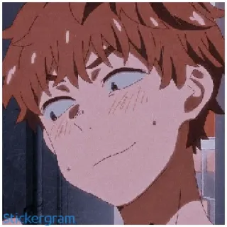 ☺️ 93b4c809 Stickergram аниме, мультфильм, стикер, портрет, мужчина whatsapp sticker