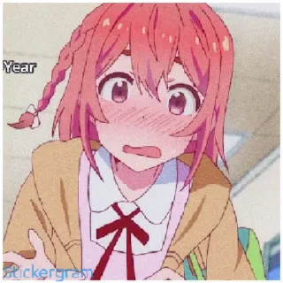 😳 c7934872 Year Аниме, Мультфильм, Год whatsapp sticker