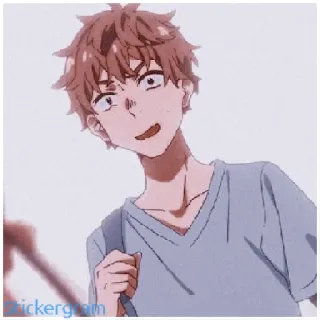 😱 fda6452c Аниме, Персонаж, Мультфильм, Мужчина, Мальчик whatsapp sticker