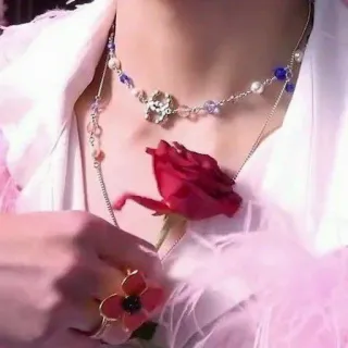 🍰 fe925ff0 perhiasan, kalung, mawar, bunga, cincin, fashion, aksesoris telegram sticker