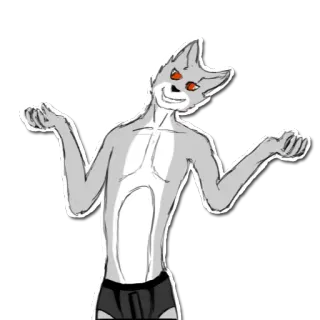 😅 c38fa349 антропоморфный, Фурри, волк, персонаж, иллюстрация, рисунок telegram sticker