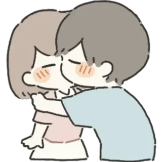 💋 7bdab2a1 casal, beijo, abraço, amor, romance, carinho telegram sticker