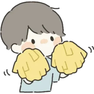 💪 aedb9f23 torcida, pompons, apoio, desenho animado, celebração telegram sticker