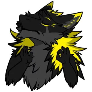 👌 b2abd00c Protogen, Furry, Roboter, Entspannung, Meditation, Zen telegram sticker