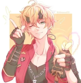 🍁 0de90e3b Thoma Genshin Impact anime, character, genshin impact, thoma, video game whatsapp sticker