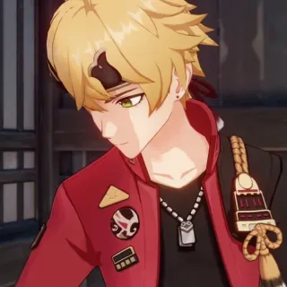 🍁 1101c517 Thoma Genshin Impact anime, video game, genshin impact, thoma, character whatsapp sticker