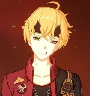 🍁 7bccf748 Thoma Genshin Impact anime, video game, genshin impact, thoma, character, blond hair, male whatsapp sticker