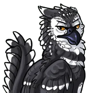 😠 3a00ecae burung, elang, stiker, kartun telegram sticker