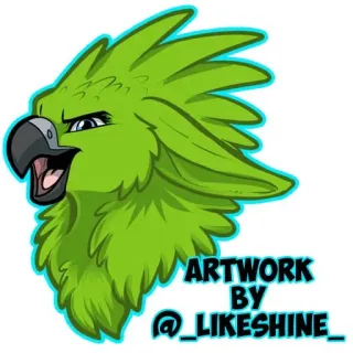 🐦 b2edc2ac ARTWORK BY
@_LIKESHINE_ burung, berbulu, hijau, kartun, karya seni, karakter, artis telegram sticker