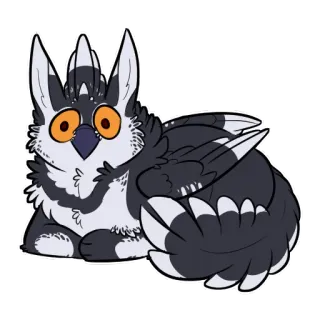 😮 bfb5a88b burung hantu, burung, hewan, imut, berbulu, kartun, ilustrasi telegram sticker