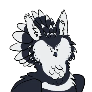 🤨 eb08216c burung, berbulu, hewan, kartun telegram sticker