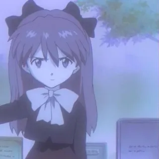 ❤️ 2d394e04 Asuka Langley Soryu Neon Genesis Evangelion 动漫, 女孩, 悲伤, 坟墓, 新世纪福音战士 telegram sticker