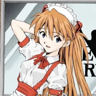 ❤️ 9bddd3cf Asuka Langley Neon Genesis Evangelion 动漫, 漫画, 女仆, 新世纪福音战士, 明日香, 角色 telegram sticker