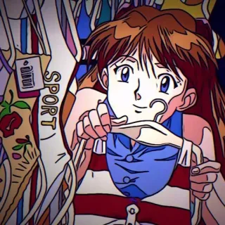 ❤️ e8db2fff SPORT 动漫, 卡通, 女孩, 运动, 服装 telegram sticker