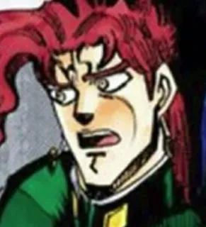 ❓ a98ec9c6 Noriaki Kakyoin JoJo's Bizarre Adventure คาเคียวอิน, โจโจ้ ล่าข้ามศตวรรษ, อนิเมะ, มังงะ, แฟนอาร์ต telegram sticker