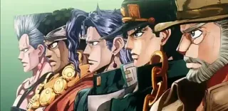 ⭐ b970ed8e Jotaro Kujo JoJo's Bizarre Adventure อนิเมะ, มังงะ, ตัวละคร, โจโจ้, โจทาโร่, อนิเมะญี่ปุ่น telegram sticker