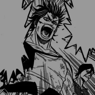 ⚫️ 76b45d04 Yami Sukehiro Black Clover Anime, Manga, Black Clover, Yami Sukehiro, Czarodziej, Magia whatsapp sticker