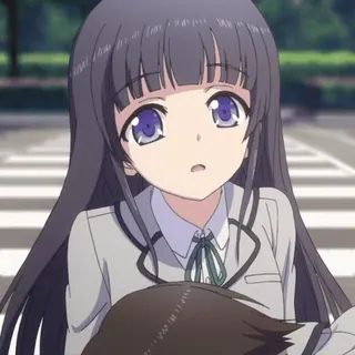 😶 c6b866c2 Anime, Mädchen, Schuluniform, lange Haare telegram sticker