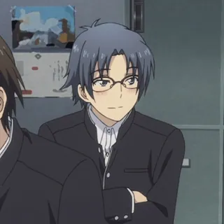 ❤️‍🔥 d352843e Anime, Schuluniform, Charakter, Brille, Männlich telegram sticker