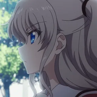 😌 f54314b0 Anime, Mädchen, Seitenansicht, Porträt, Charakter telegram sticker