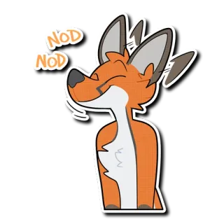 Rex the Fox telegram stickers