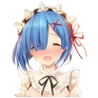 😂 a2473061 Rem Anime, Maid, Imut, Re Zero, Re:Zero - Starting Life in Another World telegram sticker