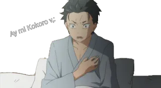 Subaru natsuki whatsapp stickers