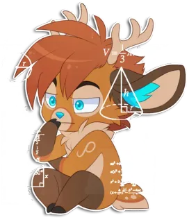 Rho the Reindeer telegram stickers