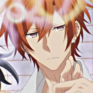 😒 028545ce 애니메이션, 애니 남캐, 주황색 머리, 잘생김, 캐릭터 telegram sticker