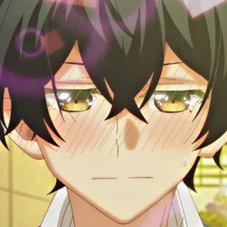 🥺 08574b7e 애니메이션, 소년, 귀여운, 볼빨개짐, 표정 telegram sticker