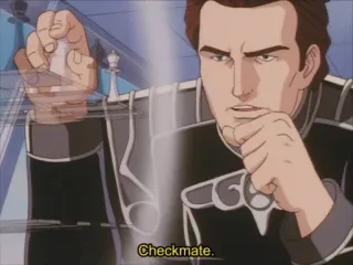 ♟ 1968850b Checkmate. xadrez, xeque-mate, estratégia, jogo, anime, competição, intelectual telegram sticker