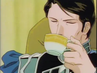 😎 286cb268 Anime, Homem, Chá, Bebendo, Xícara telegram sticker