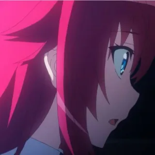 👑 dcbc0d4b anime, cô gái, tóc đỏ, chân dung telegram sticker