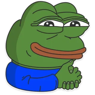 😀 268ded37 Pepe the Frog Pepe Żaba, Meme, Mem internetowy, Żaba z kreskówki telegram sticker