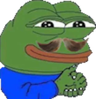 🤓 861b3261 Pepe the Frog Pepe, żaba, mem, internet, zarozumiały, emotikon telegram sticker