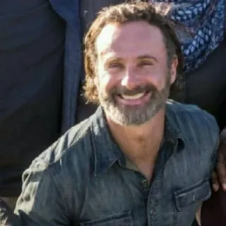 😁 5a367f73 Rick Grimes The Walking Dead rick grimes, the walking dead, character, portrait telegram sticker