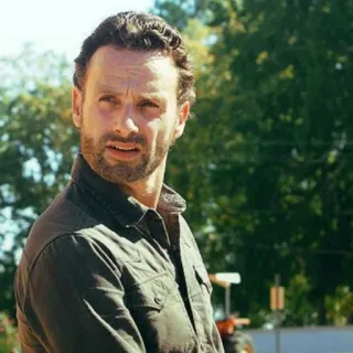 😳 72ded0ff Rick Grimes The Walking Dead Rick Grimes, The Walking Dead, character, AMC, zombie, drama telegram sticker
