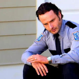 🙁 d544cd0f Rick Grimes The Walking Dead Rick Grimes, The Walking Dead, Andrew Lincoln, AMC, character, zombie, tv show telegram sticker
