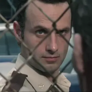 😠 e61bd958 Rick Grimes The Walking Dead Rick Grimes, The Walking Dead, Andrew Lincoln, TV show, zombies, drama telegram sticker