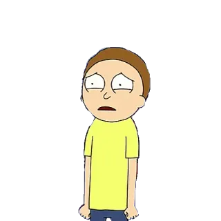 😦 a0b338c8 Morty Rick and Morty cartoon, animated, Morty Smith, rick and morty telegram sticker